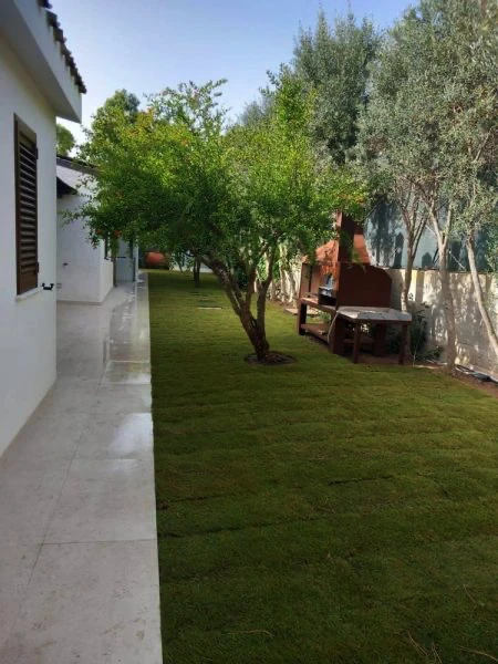 Realizzazione prato con erba a rotoli Cagliari (dopo i lavori)