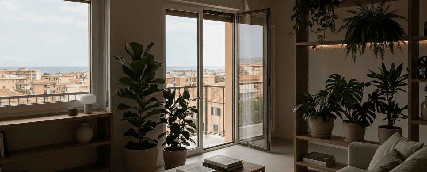 Progettazione di spazi verdi per interni Cagliari versione più scura