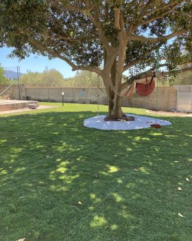 Lavoro finale posa manto erboso con erba a rotoli Cagliari